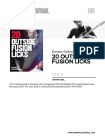 Outside Lick - Tab Jazz Fusion