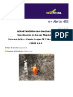 Alerta HSE 22-01-2020 - Ocupacional - Sebastopol Salgar - CENIT