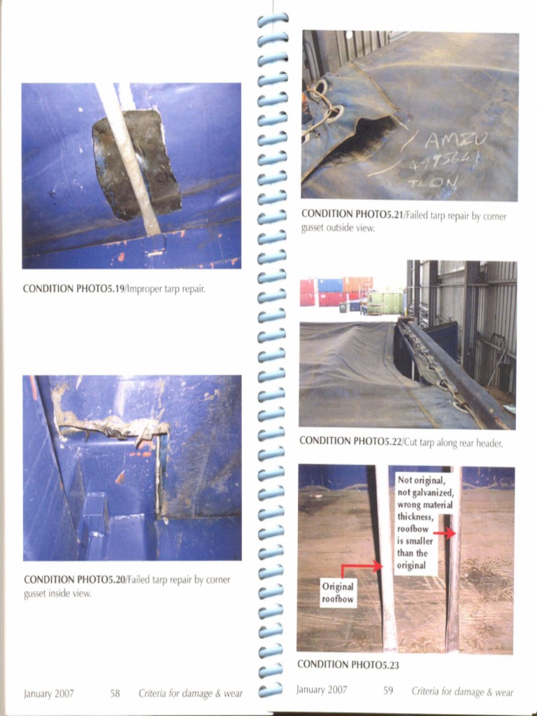 Guid For Open Top Container (Equipment Inspection) 29 | PDF