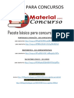 Pacote grátis livros concursos português matemática