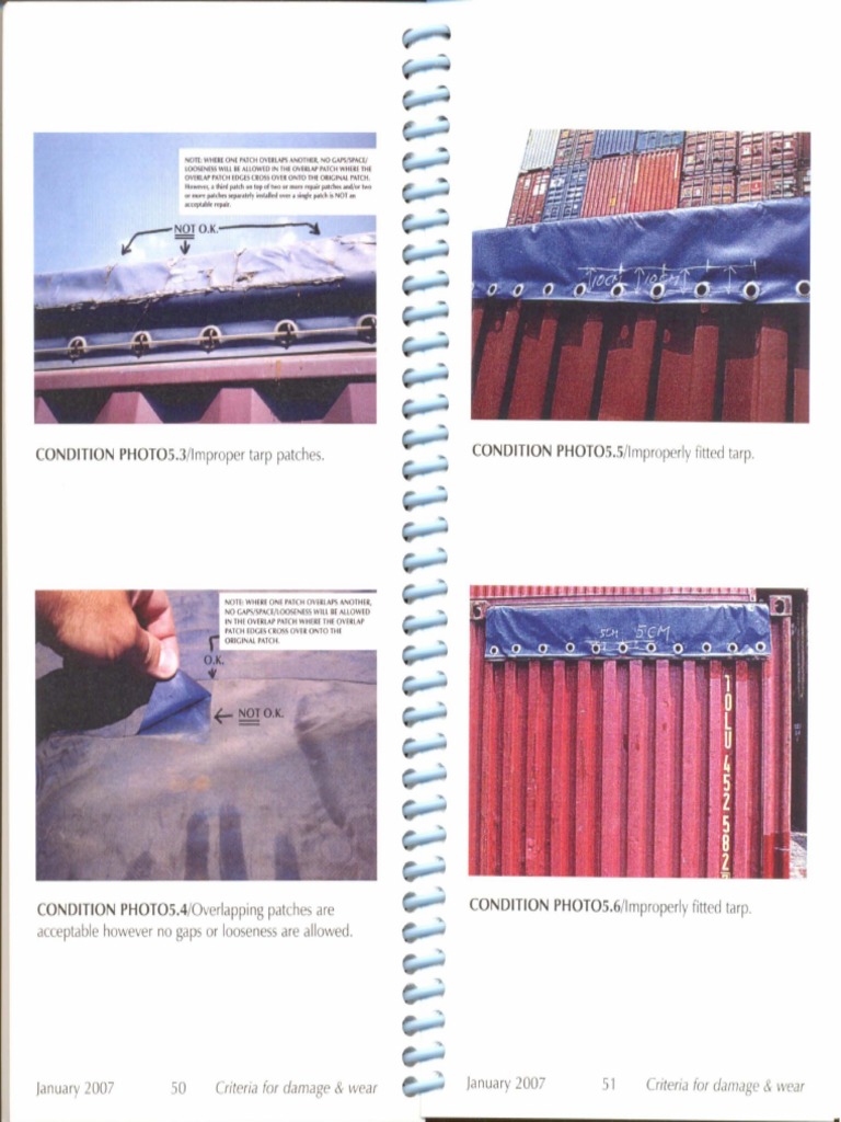 Guid For Open Top Container (Equipment Inspection) 25 | PDF