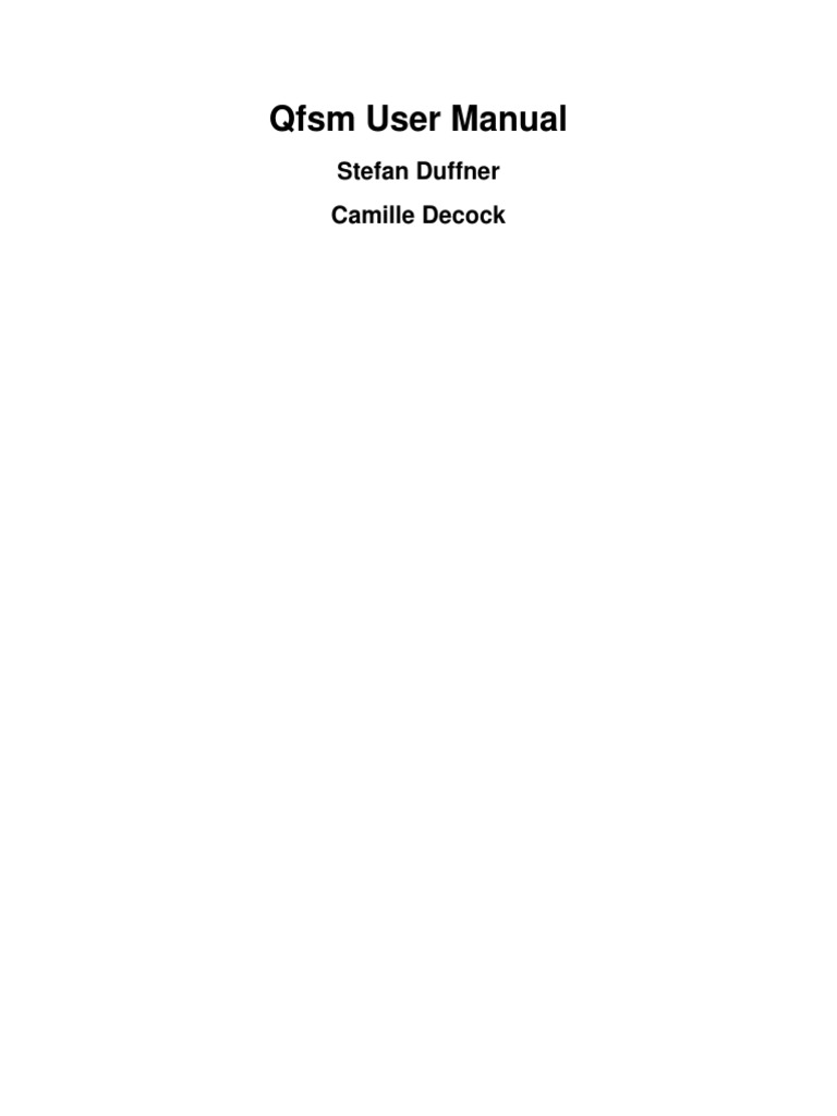 QFSM | PDF | Hardware Description Language | Source Code