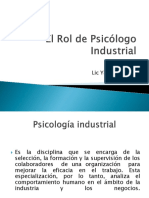 El Rol de Psicólogo Industrial