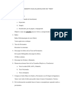 PROCEDIMIENTO PARA ELABORACIÓN DE INICIO DE TESIS