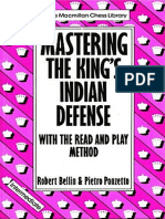Mastering The Kings Indian Defense - Ponzetto P. Bellin R. - 1990