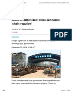 China's Hidden Debt Risks Economic 'Chain Reaction'
