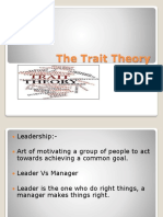 The Trait Theory