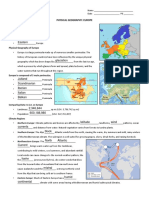 Microsoft Word - 38 - Physical Geography - Europe Notes PDF