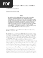 Download Global Inequality Human Rights and Power a critique of Ulrich Becks cosmopolitanism by Janey Jones SN44607453 doc pdf