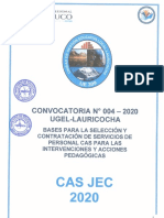 CONVOCATORIA 004-2020 CAS JEC