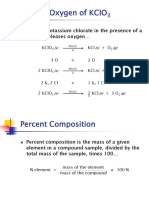 CHE 121 - Experiment 02 - Percent Oxygen in Potassium Chlorate