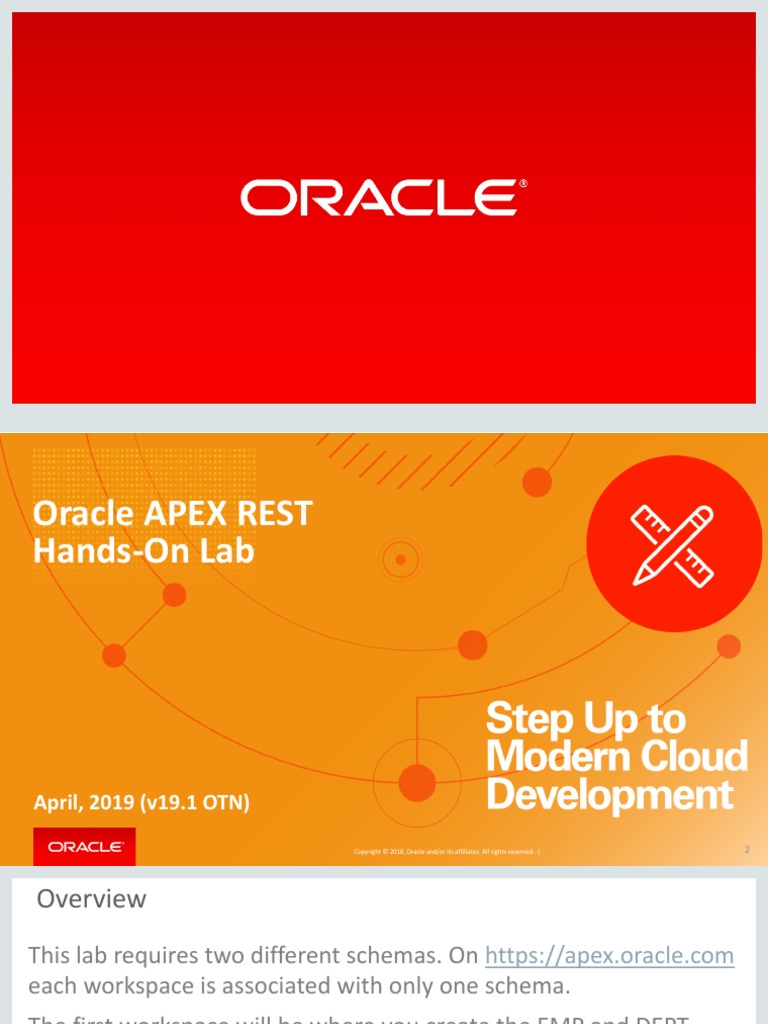 Oracle Apex Rest Hands On Lab PDF Hypertext Transfer Protocol