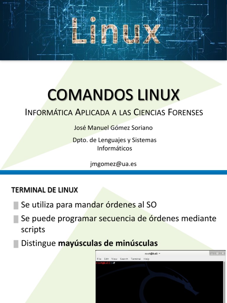 Comandos Linux | PDF | Archivo de computadora | Directorio (Computación)