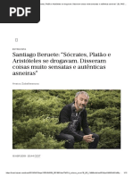 BERUETE, S. “Sócrates, Platão e Aristóteles se drogavam. Disseram coisas muito sensatas e autênticas asneiras”  EL PAÍS Brasil. Entrevista
