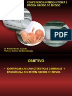 Conferencia Introductoria - Recien Nacido de Alto Riesgo PDF