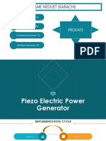 Piezo Electric Power Generator