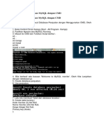 Cara Membuat Database MySQL Dengan CMD