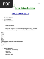 Unit 1: Java Introduction