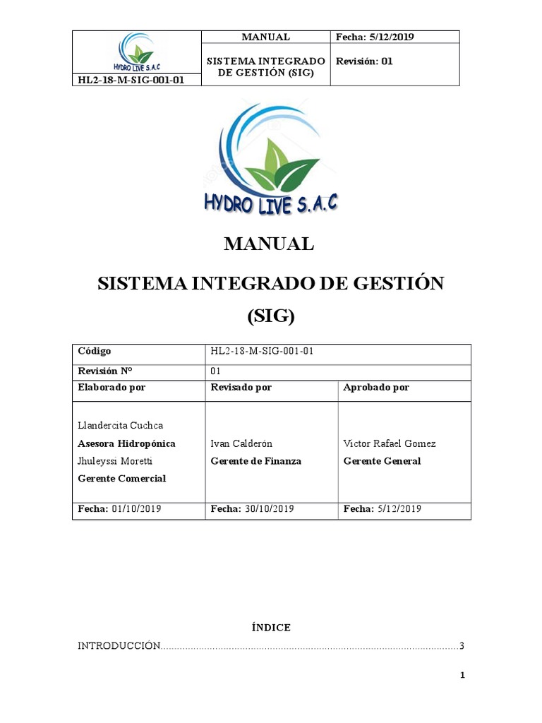 Manual de Un Sistema Integrado de Gestión | PDF | Calidad (comercial ...