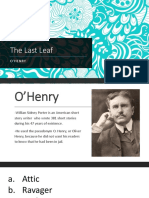 THE LAST LEAF - Students Copy