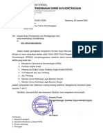 SURAT DINAS Jadwal Pelatihan Teknis Tahun 2020 PDF