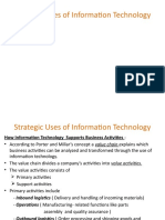 Strategic Uses of Information Technology