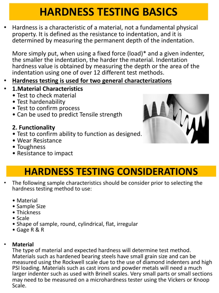 Hardness Testing | PDF | Hardness | Chemical Product Engineering