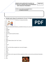 Soal Uts Kelas 4 Semester 2 Tema 6