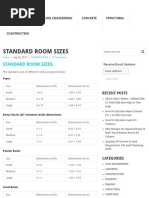 Standard Room Sizes