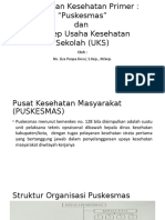 MATERI 8 - Pelayanan Kesehatan Primer (PUSKESMAS) Dan UKS