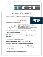 Mecanica de Materiales - Ley de Senos