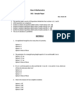 CBSE Sample Paper For Class 6 Maths