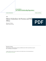 Ethnic Federalism - Its Promise and Pitfalls For Africa PDF