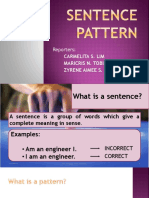 SENTENCE PATTERN Ak Report