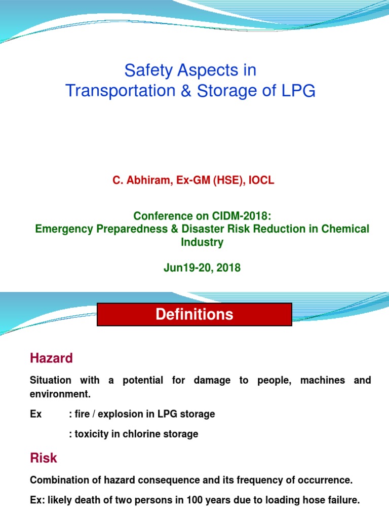 LPG Safety in Storage and Transport | PDF | Liquefied Petroleum Gas ...