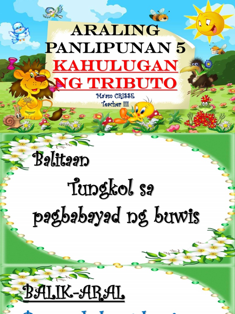 Kahulugan NG Tributo | PDF