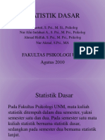 Orientasi Statistik Dasar