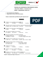 Subiect Si Barem Limbaromana Etapai Clasaii 12-13 PDF