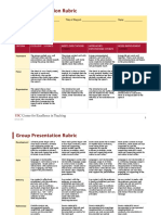 Group Presentation Grading Rubric PDF
