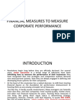 Financial Measures To Measure Corporate Performance