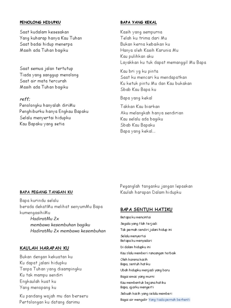 Penolong Hidupku Pdf