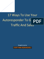 17 Ways To Use Your Autoresponder To Get More Traffic and Sales
