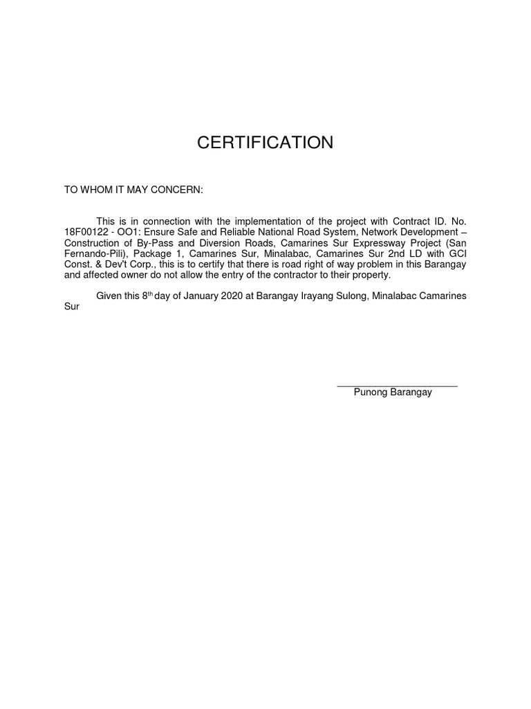 Barangay Captain Cert PDF