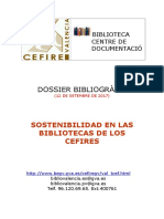 Sostenibilidad Bibliotecas CEFIRES