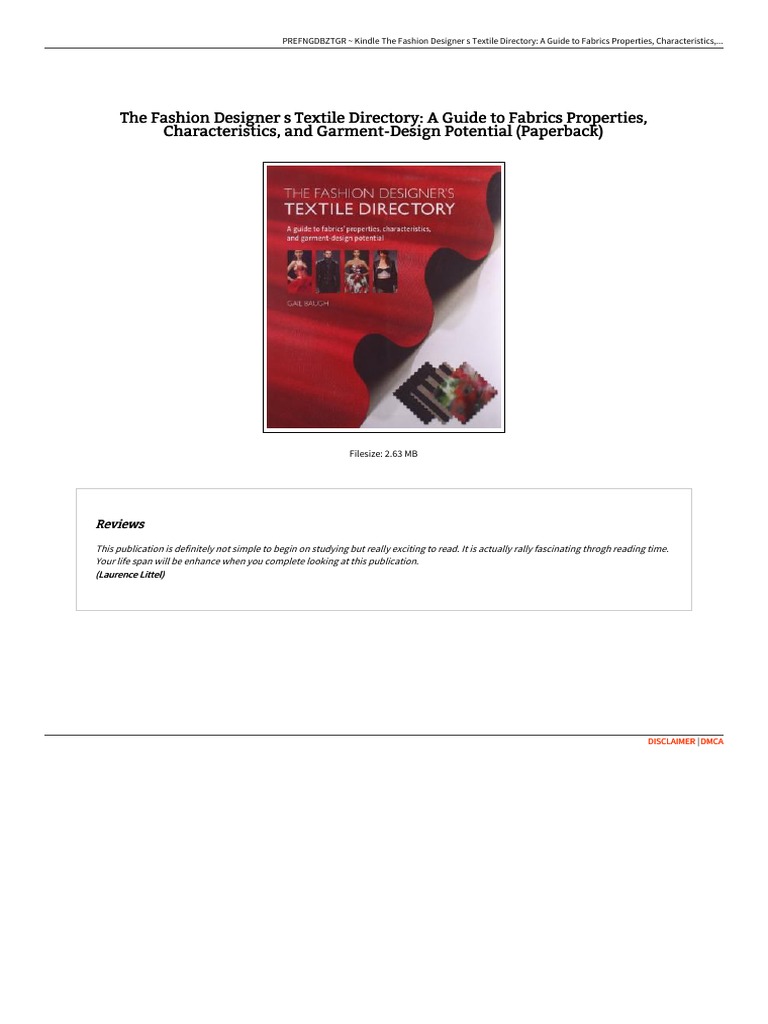 Fashion Designer's Textile Directory Guide | PDF | Textiles | E Books