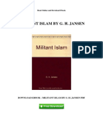 Militant Islam by G H Jansen PDF