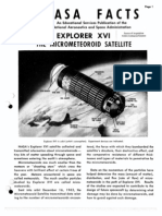 NASA Facts Explorer XVI the Micro Meteoroid Satellite
