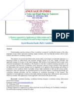 The Modern Approach on Application of Abbreviation and Acronym Strategy for Vocabulary Learning in Second Foreign Language Learning Procedure