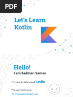 Let's Learn Kotlin