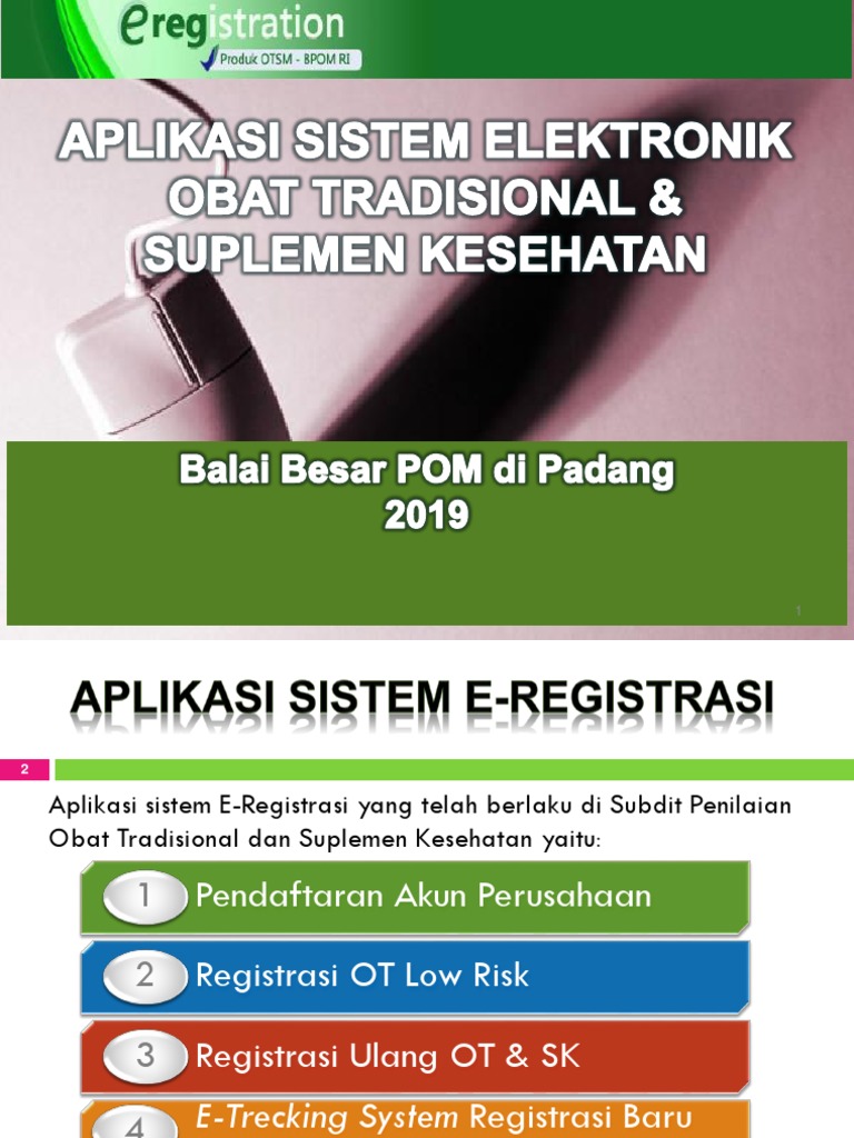 Materi Tot Registrasi Elektronik Otsm